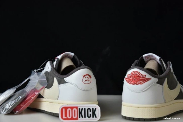 x Air 1 Travis Jordan Mocha Reverse DM7866-162 Scott 1012